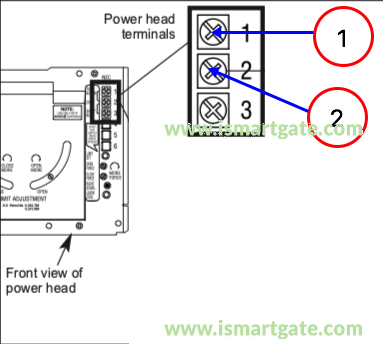 Wiring diagram for OVERHEAD DOOR CD & CDB series